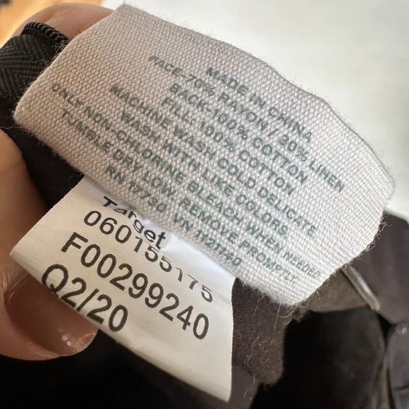 Casaluna Faded Black Heavyweight Linen Blend Quilt Pillow Sham Standard - Picture 3 of 4